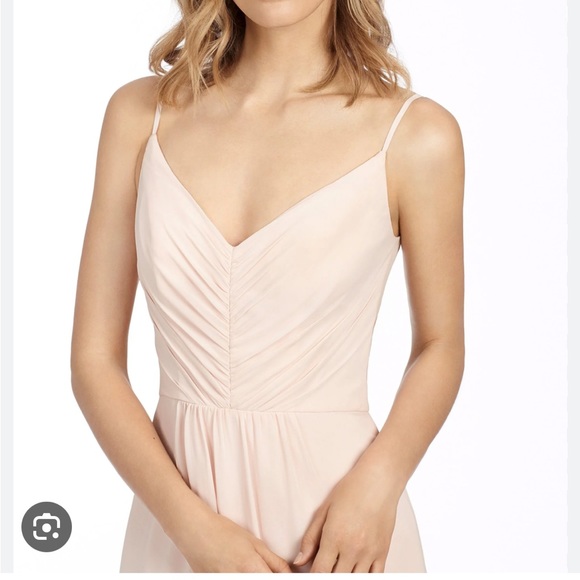 Hayley Paige Occasions 5763 Bridesmaids Dress in Blush - Picture 3 of 14